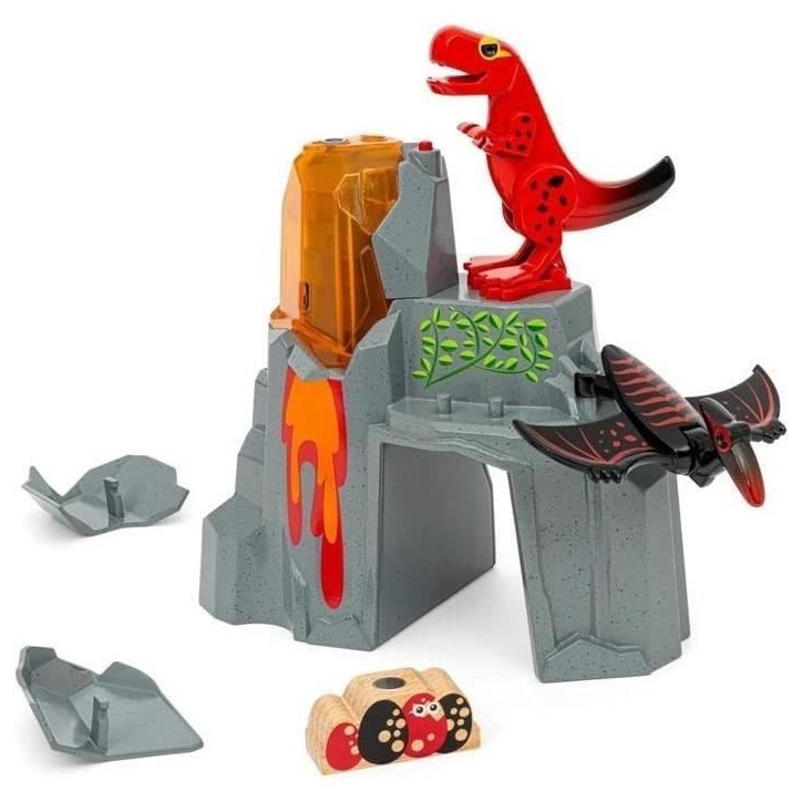 Brio Volcan en Eruption Dinosaure - Accessoire pour Circuit de Train en Bois - Action de Jeu sans Pile/avec Aimant - des 3 Ans - Brio Volcan en Eruption Dinosaure - Accessoire pour Circuit de Train en Bois - Action de Jeu sans Pile/avec Aimant - des 3 Ans -