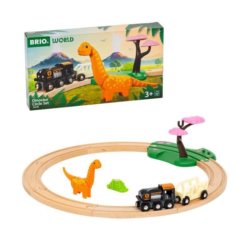 Circuit Dinosaure - Coffret Complet 12 pieces - Action de Jeu sans Pil Circuit Dinosaure - Coffret Complet 12 pieces - Action de Jeu sans Pil