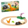 Circuit Dinosaure - Coffret Complet 12 pieces - Action de Jeu sans Pil