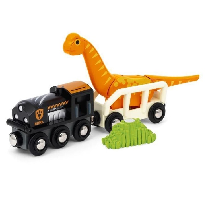Circuit Dinosaure - Coffret Complet 12 pieces - Action de Jeu sans Pile - Dinosaure Inclus - Circuit de Train en Bois - BRIO Wor Circuit Dinosaure - Coffret Complet 12 pieces - Action de Jeu sans Pile - Dinosaure Inclus - Circuit de Train en Bois - BRIO Wor