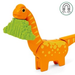 Circuit Dinosaure - Coffret Complet 12 pieces - Action de Jeu sans Pil
