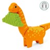 Circuit Dinosaure - Coffret Complet 12 pieces - Action de Jeu sans Pil