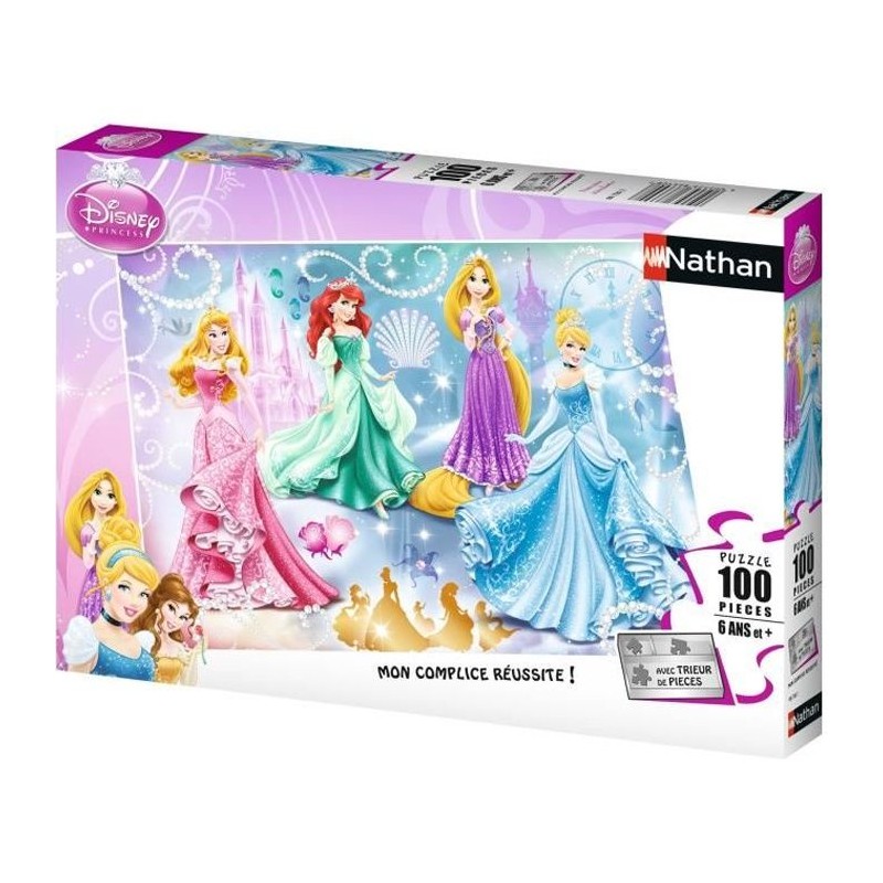 Puzzle 100 pieces - Princesses étincelantes - Disney Princesses - Tri Puzzle 100 pieces - Princesses étincelantes - Disney Princesses - Tri