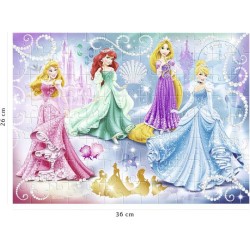Puzzle 100 pieces - Princesses étincelantes - Disney Princesses - Tri