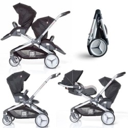 RED CASTLE Poussette double Evolutwin - Des la naissance - Jusqu'a 15k