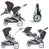 RED CASTLE Poussette double Evolutwin - Des la naissance - Jusqu'a 15k
