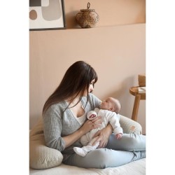 BÉABA - Big Flopsy™ - Coussin de grossesse et d'allaitement - Fleur
