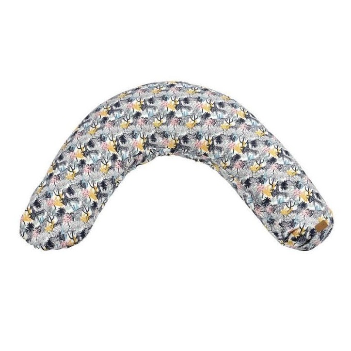 BÉABA - Big Flopsy™ - Coussin de grossesse et d'allaitement - Fleur de coton - 180 cm - Jungle BÉABA - Big Flopsy™ - Coussin de grossesse et d'allaitement - Fleur de coton - 180 cm - Jungle