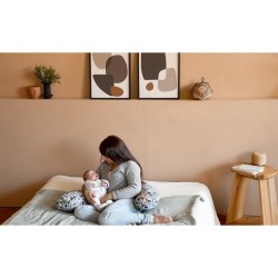 BÉABA - Big Flopsy™ - Coussin de grossesse et d'allaitement - Fleur