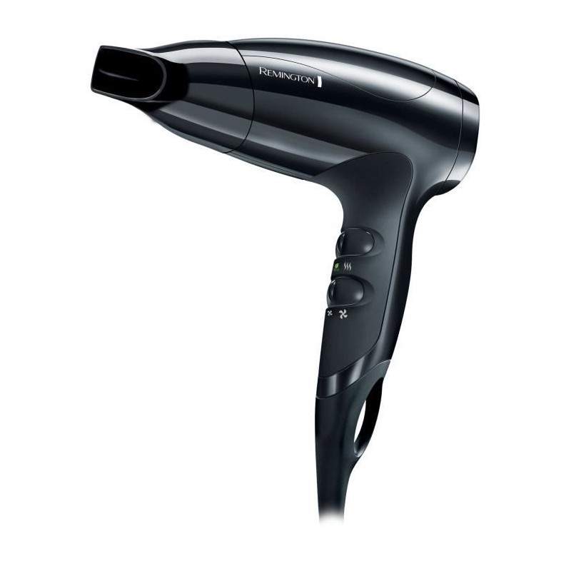 Seche-cheveux compact - REMINGTON - D5000 - 2000 W - 2 vitesses - Noir Seche-cheveux compact - REMINGTON - D5000 - 2000 W - 2 vitesses - Noir