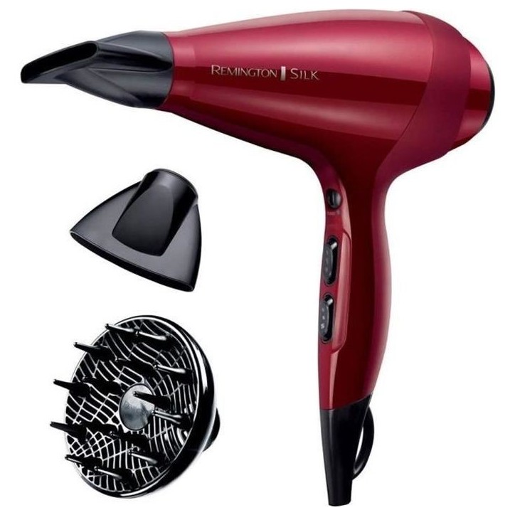 Seche-Cheveux Remington AC9096 Silk Ionique Grille Céramique Protéine de Soie, Moteur AC Professionnel, Fonction turbo 2400W Seche-Cheveux Remington AC9096 Silk Ionique Grille Céramique Protéine de Soie, Moteur AC Professionnel, Fonction turbo 2400W