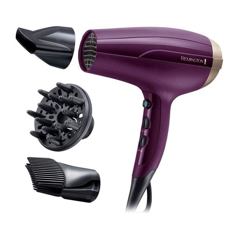 Seche-Cheveux Ionique REMINGTON D5219 - Anti-Frisottis, 3 Température Seche-Cheveux Ionique REMINGTON D5219 - Anti-Frisottis, 3 Température