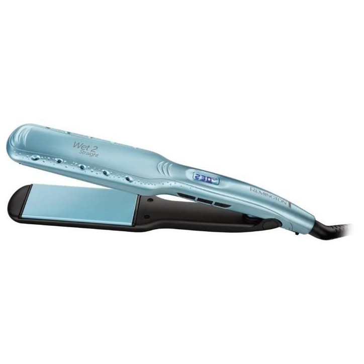 Lisseur - REMINGTON - Wet2Straight S7350 - Plaques larges - Soins a l'huile d'argan et Vitamine E Lisseur - REMINGTON - Wet2Straight S7350 - Plaques larges - Soins a l'huile d'argan et Vitamine E