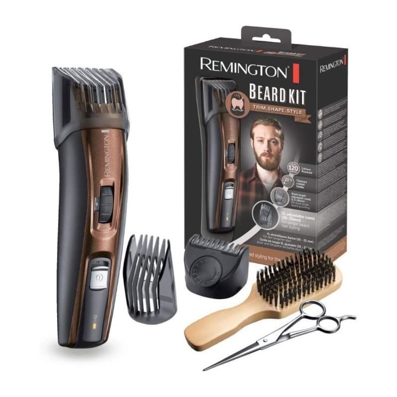 Tondeuse Barbe Beard Kit REMINGTON - Lames Titanium Auto-Affûtées - Tondeuse Barbe Beard Kit REMINGTON - Lames Titanium Auto-Affûtées -