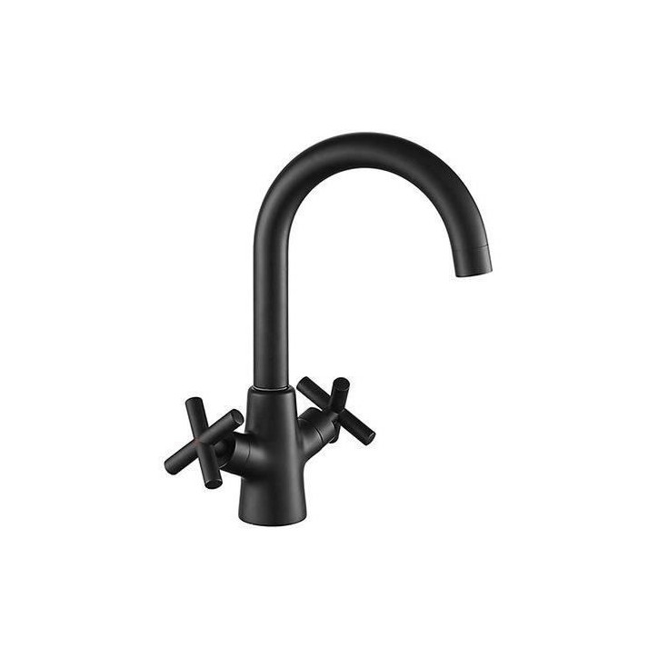 Mélangeur lavabo - EDOUARD ROUSSEAU - NANKA - Noir