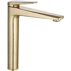 Mitigeur lavabo haut - EDOUARD ROUSSEAU - GLOSS - Laiton brossé