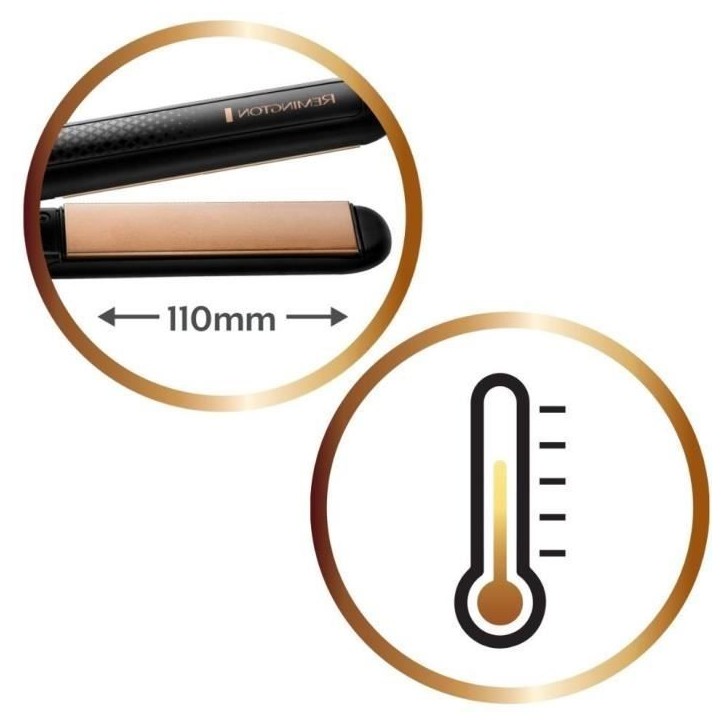 Remington S6308 Fer a lisser, lisseur Advanced Ceramic Soin Eclat Brillance, plaques flottantes, cheveux doux, lisses et soyeux Remington S6308 Fer a lisser, lisseur Advanced Ceramic Soin Eclat Brillance, plaques flottantes, cheveux doux, lisses et soyeux