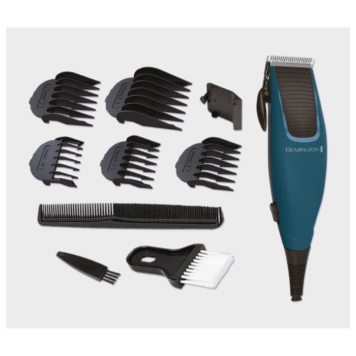 Tondeuse cheveux REMINGTON Apprentice - 10 accessoires - Lames inoxydables Tondeuse cheveux REMINGTON Apprentice - 10 accessoires - Lames inoxydables