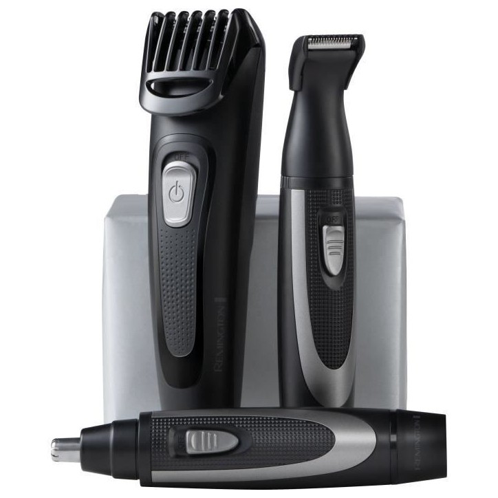 Kit pour la barbe - REMINGTON - The Works - Tondeuse auto-affûtée - Peigne réglable - Autonomie 45 min - USB Kit pour la barbe - REMINGTON - The Works - Tondeuse auto-affûtée - Peigne réglable - Autonomie 45 min - USB