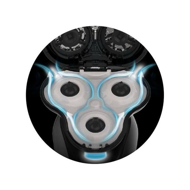 Rasoir rotatif - REMINGTON - XR1755 - Systeme hybride SynX - PivotBall - Lames flexibles - 100% étanche - Autonomie 50 min Rasoir rotatif - REMINGTON - XR1755 - Systeme hybride SynX - PivotBall - Lames flexibles - 100% étanche - Autonomie 50 min