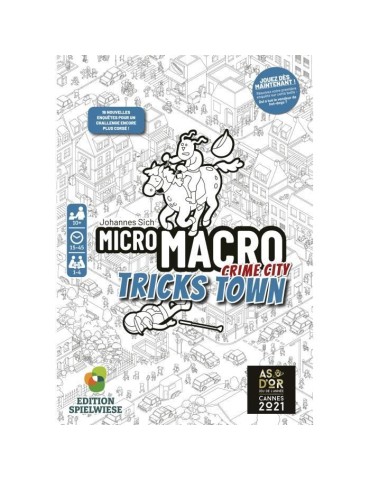 Jeu de société - BLACKROCK - MicroMacro - Crime City - Tricks Town - 16 enquetes