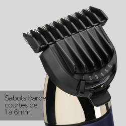 Tondeuse a barbe sans fil - BABYLISS - T992E Super-X Metal - Autonomie