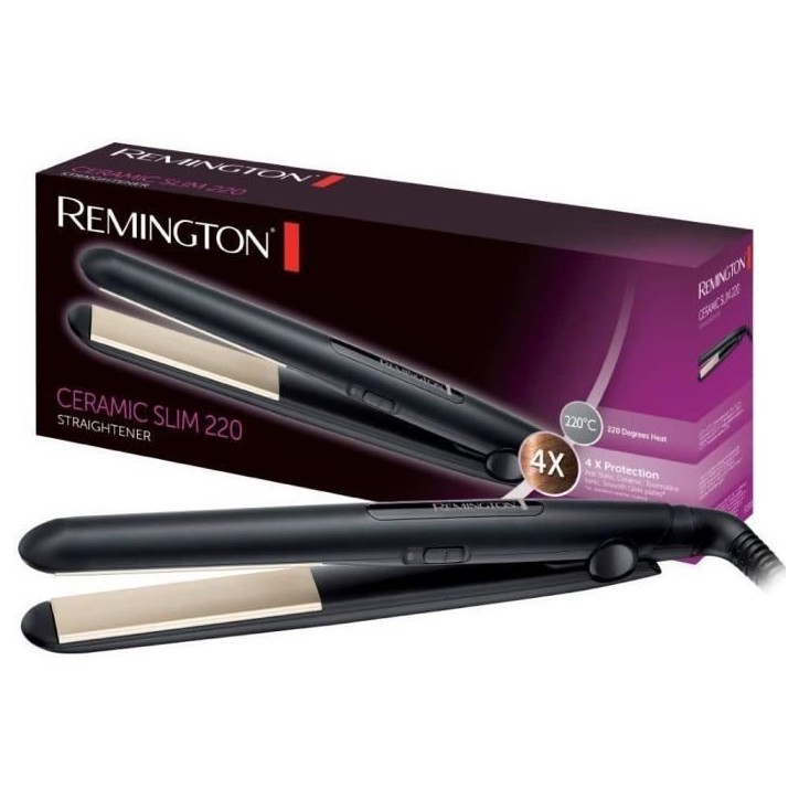 Remington S1510 Fer a Lisser Lisseur Plaques Flottantes, Tourmaline Ionique, Céramique, Antistatique, Glisse Facile, Léger Remington S1510 Fer a Lisser Lisseur Plaques Flottantes, Tourmaline Ionique, Céramique, Antistatique, Glisse Facile, Léger