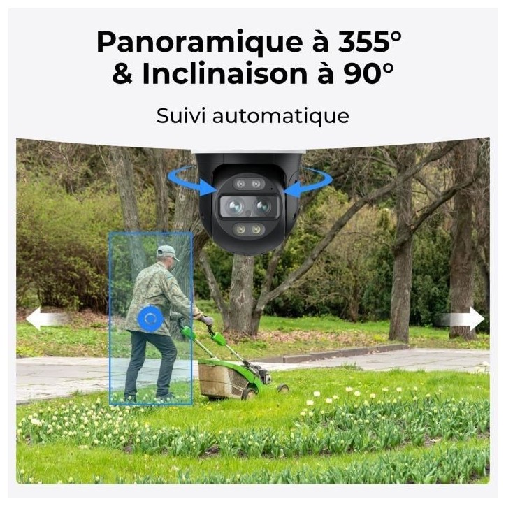 Caméra extérieure - REOLINK - Trackmix W760 - Blanc
