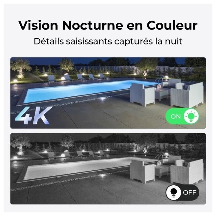 Caméra extérieure - REOLINK - Trackmix W760 - Blanc