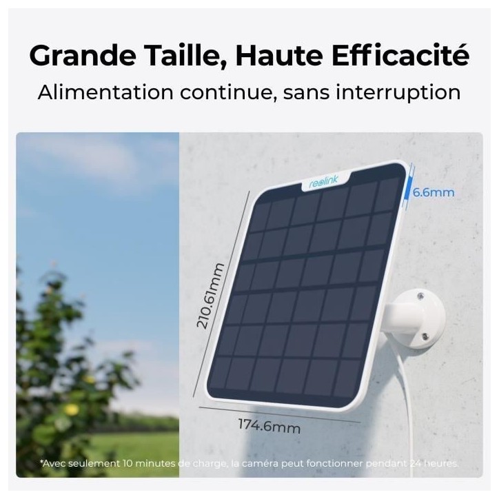 Panneau solaire - REOLINK - SR3 - 5,8 W - Blanc Panneau solaire - REOLINK - SR3 - 5,8 W - Blanc