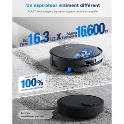 ECOVACS DEEBOT X9 PRO OMNI Robot Aspirateur Laveur - 16600Pa - Ultra-f
