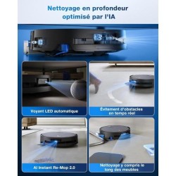 ECOVACS DEEBOT X9 PRO OMNI Robot Aspirateur Laveur - 16600Pa - Ultra-f