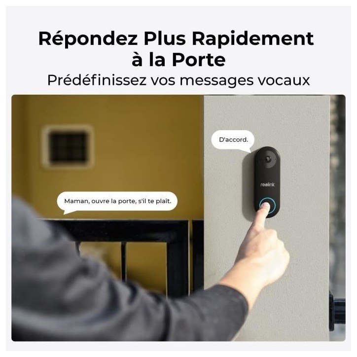 Interphone - REOLINK - D340P - Noir Interphone - REOLINK - D340P - Noir