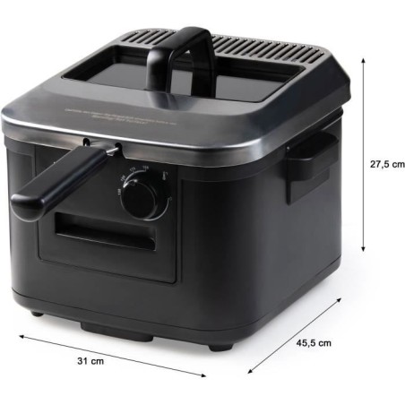 Friteuse - DOMO - DO545FR - 4L - 2000W - Température réglable 130-190°C
