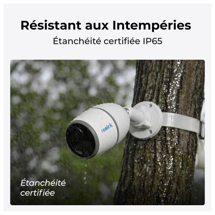 Caméra extérieure - REOLINK - G330 - Panneau solaire - Blanc