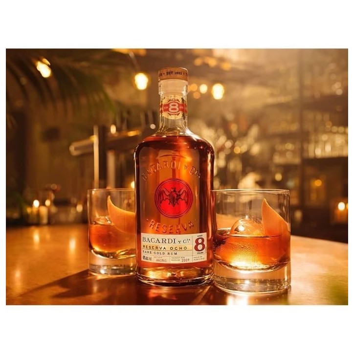 Rhum Bacardi Reserva Ocho - Rhum vieux - Puerto Rico - 40%vol - 70cl