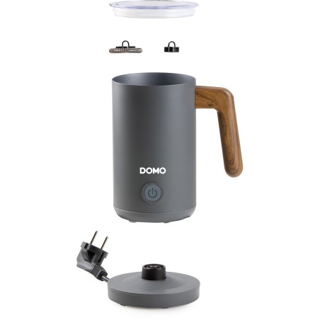 Mousseur a lait - DOMO - DO745MF - 500 W - 150 ml - Socle 360° - Gris/Bois