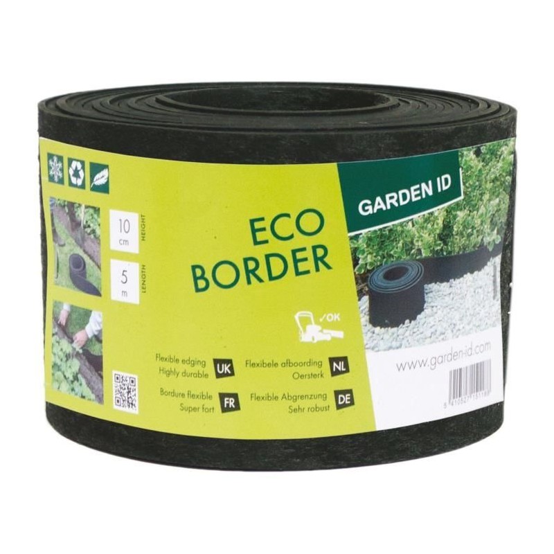 Bordure de jardin en caoutchouc recyclé - GARDEN ID Eco Border - 5 m Bordure de jardin en caoutchouc recyclé - GARDEN ID Eco Border - 5 m