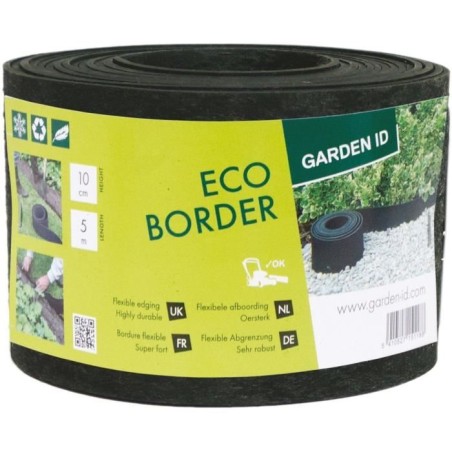Bordure de jardin en caoutchouc recyclé - GARDEN ID Eco Border - 5 m