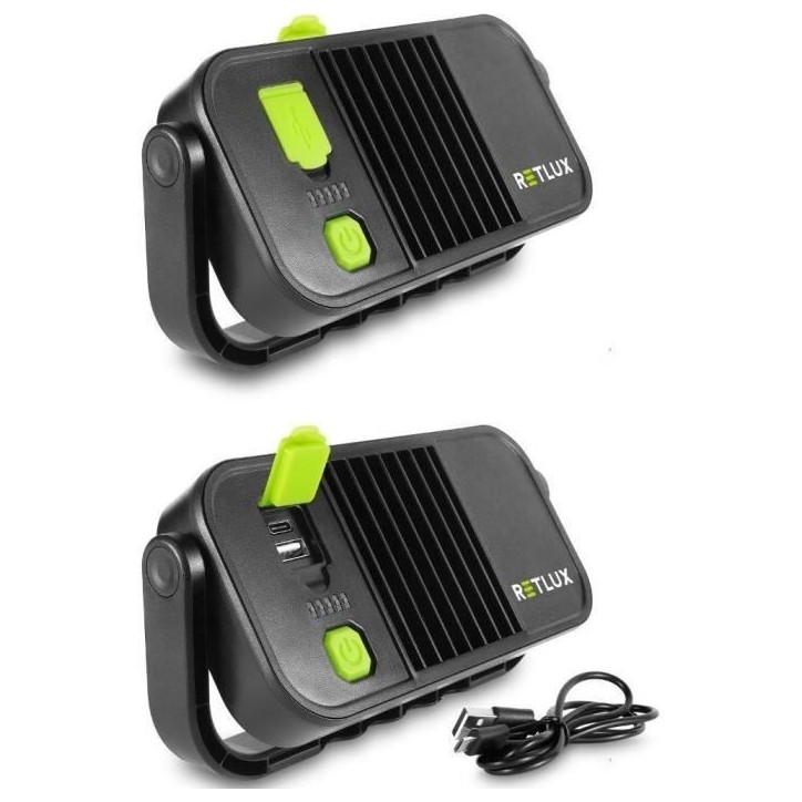 Lampe de travail avec banque d'alimentation - RETLUX - RPL 200