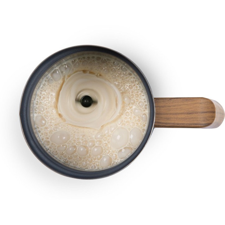 Mousseur a lait - DOMO - DO745MF - 500 W - 150 ml - Socle 360° - Gris/Bois