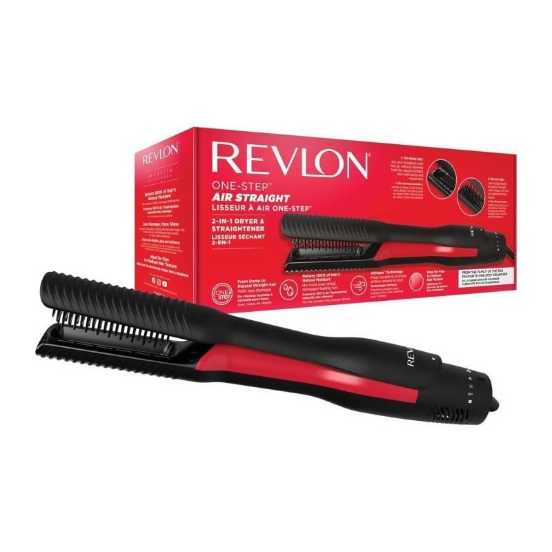 Seche cheveux et lisseur en 1 seul appareil - REVLON - ONE STEP AIR ST