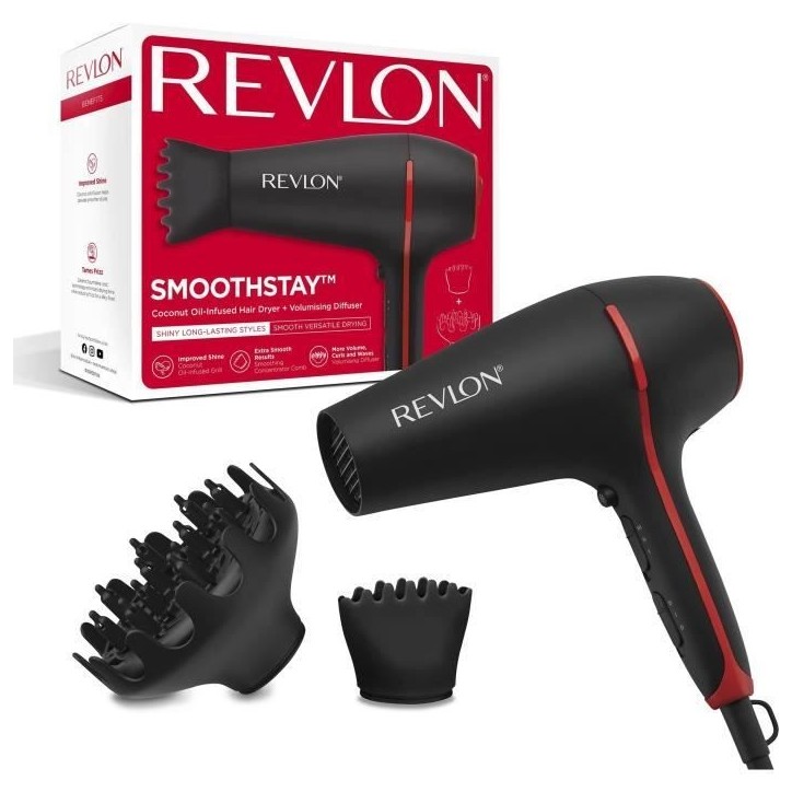 Seche-cheveux Revlon SMOOTHSTAY COCONUT RVDR5317E Seche-cheveux Revlon SMOOTHSTAY COCONUT RVDR5317E