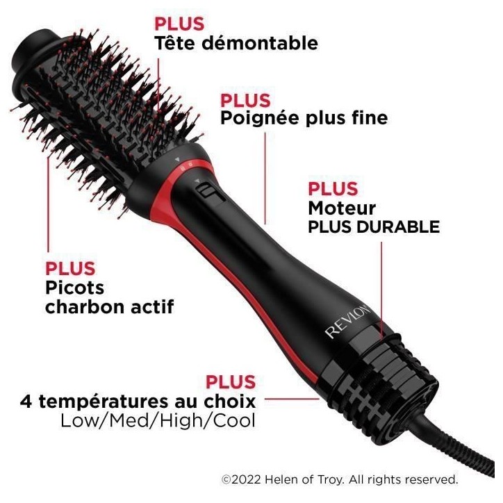 Brosse soufflante REVLON RVDR5298 - One Step Volumizer Plus - Tete amovible Brosse soufflante REVLON RVDR5298 - One Step Volumizer Plus - Tete amovible