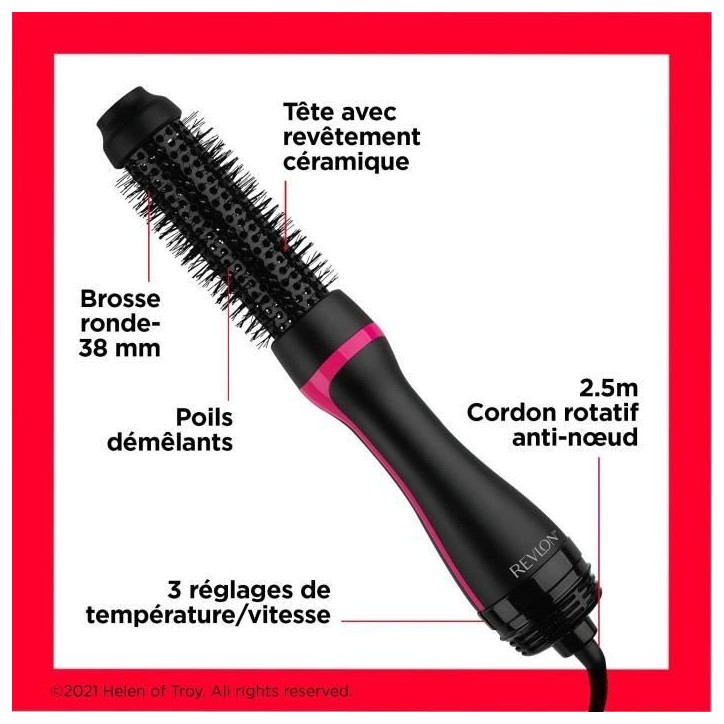 Brosse séchante et coiffante - REVLON - RVDR5292E - One Step Style Booster - Ronde 38 mm Brosse séchante et coiffante - REVLON - RVDR5292E - One Step Style Booster - Ronde 38 mm